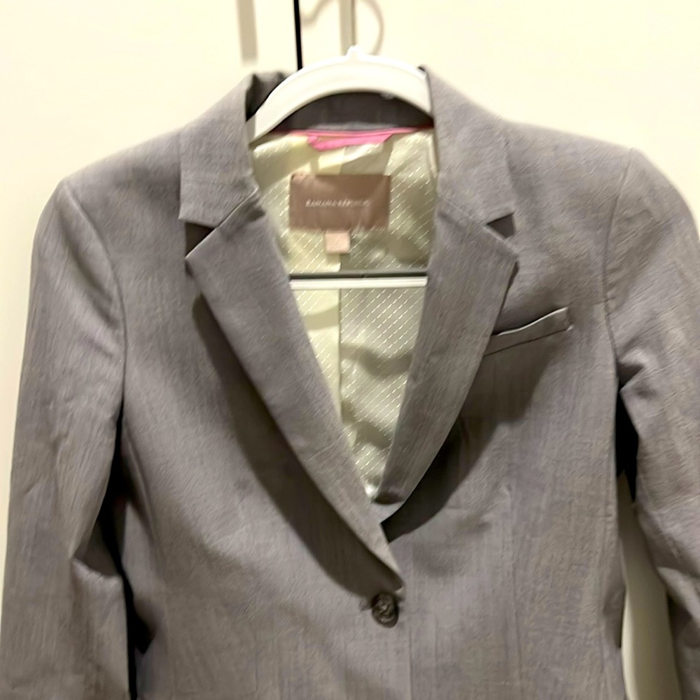 Banana republic grey suit jacket
